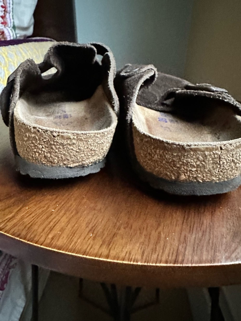 Birkenstock Boston Clog Brown Suede Softbed Sz 39 Regular Width - Picture 5 of 9